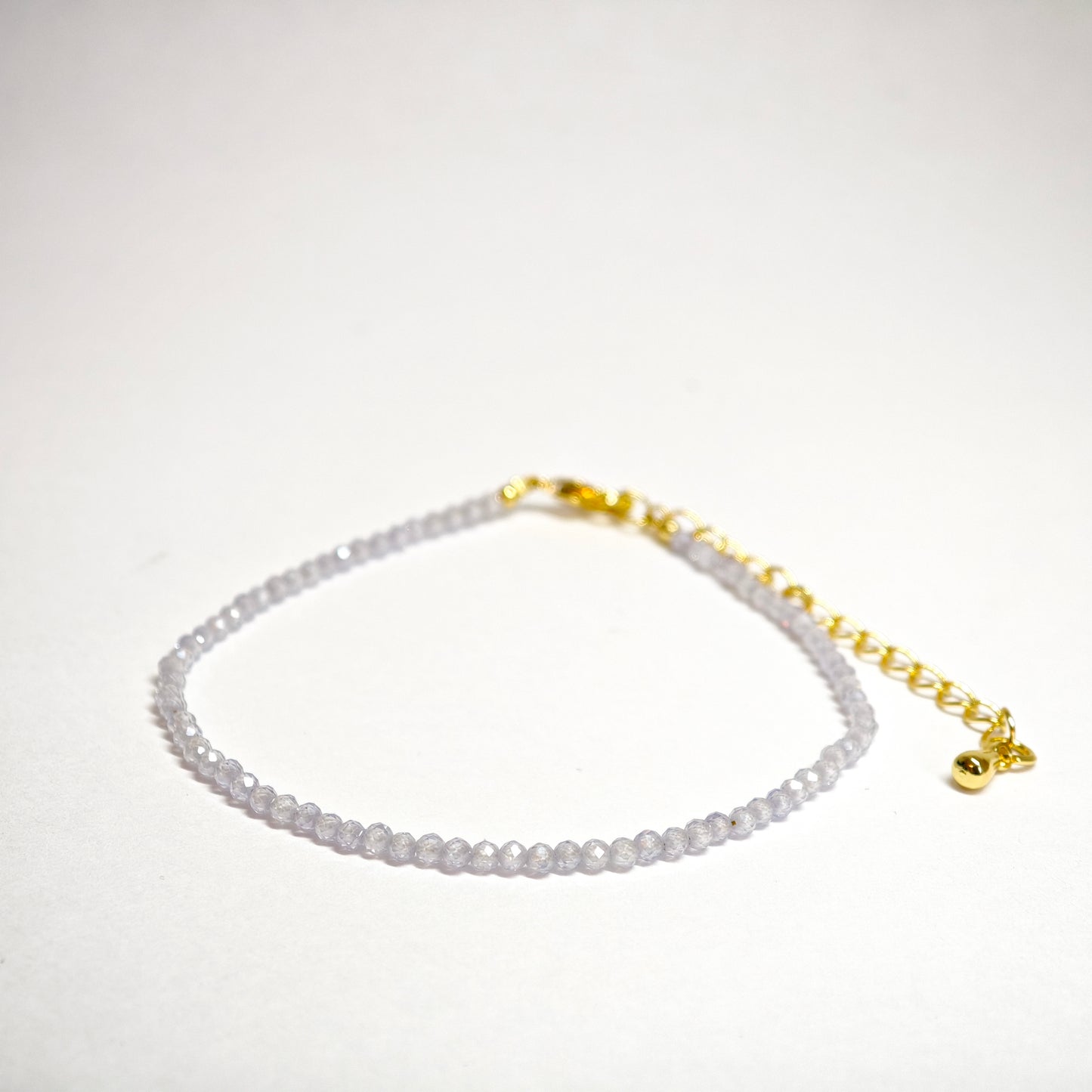 Weißes Zirkonarmband