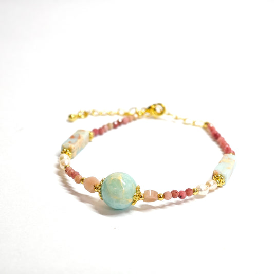 Rhodonit-Armband mit