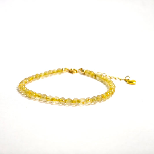 Goldenes Rutilquarz-Armband