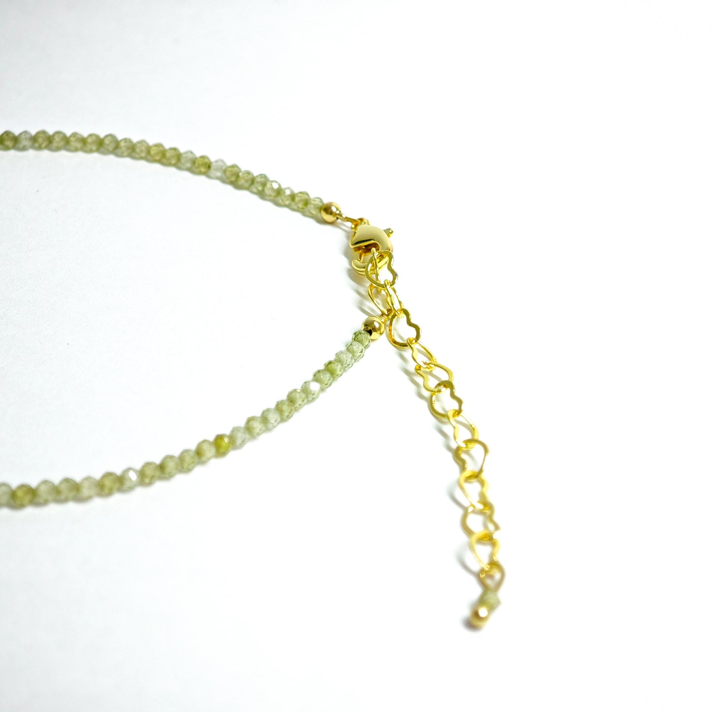 Grünes Zirkonarmband mit Barockperle