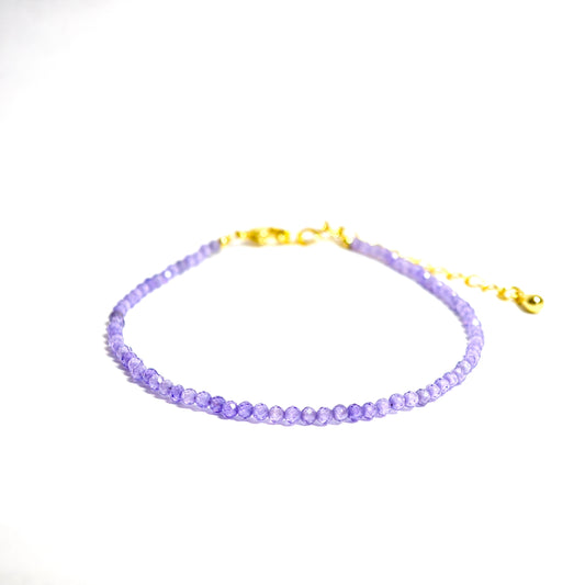 Dunkelviolettes Zirkonarmband