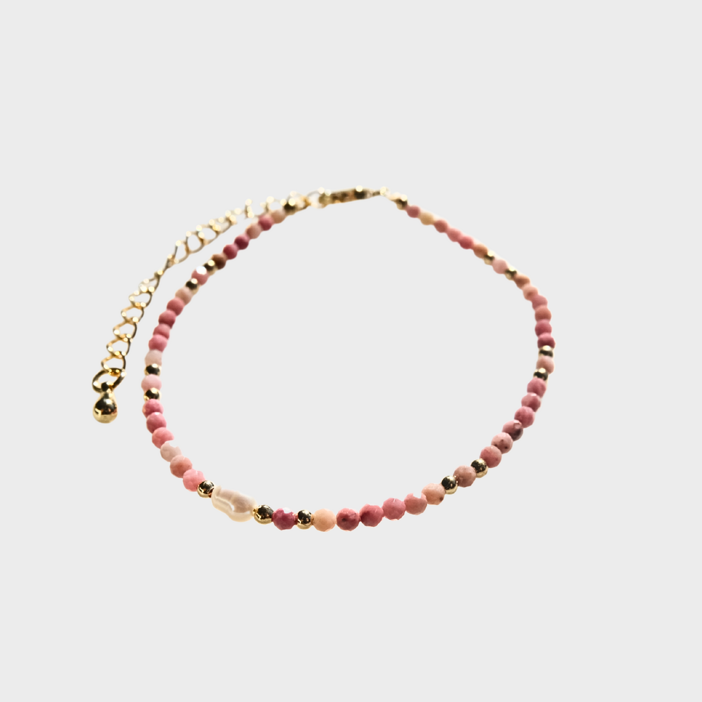 Rhodonit-Perlenarmband