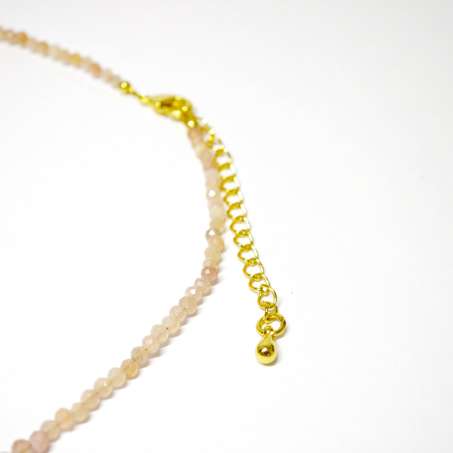 Zircon necklace with agate and sandstone