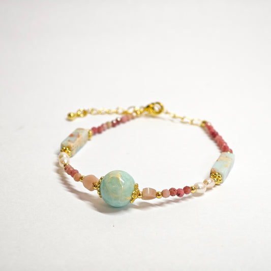 Rhodonit-Armband mit