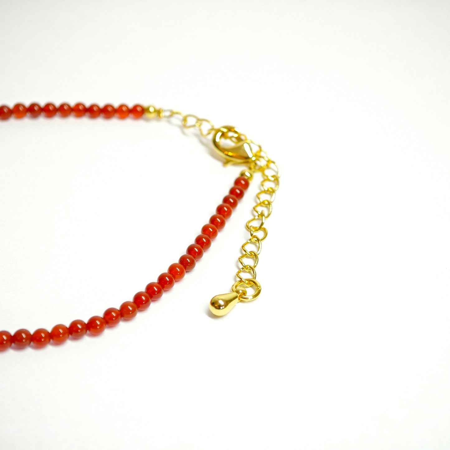 Dünnes Armband aus rotem Achat
