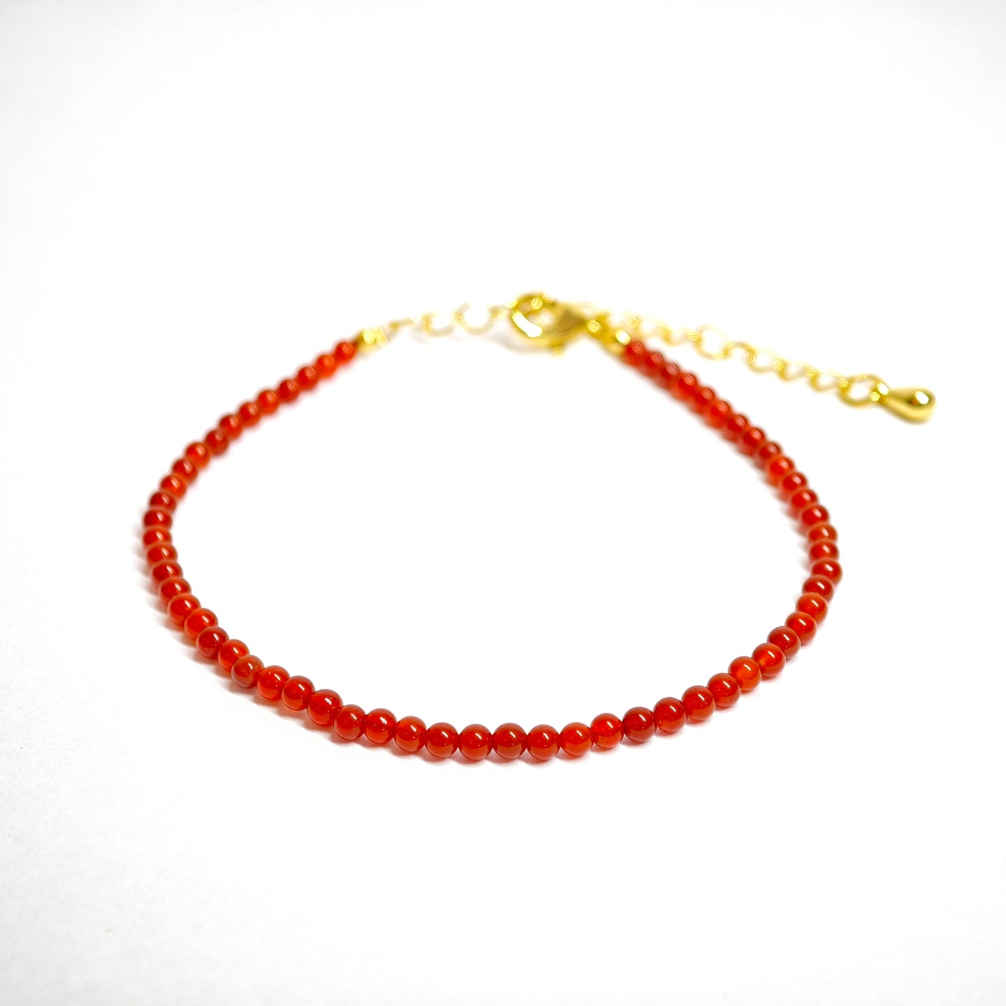 Dünnes Armband aus rotem Achat