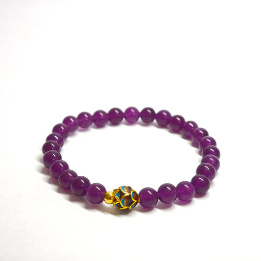 Amethyst-Lotus-Armband