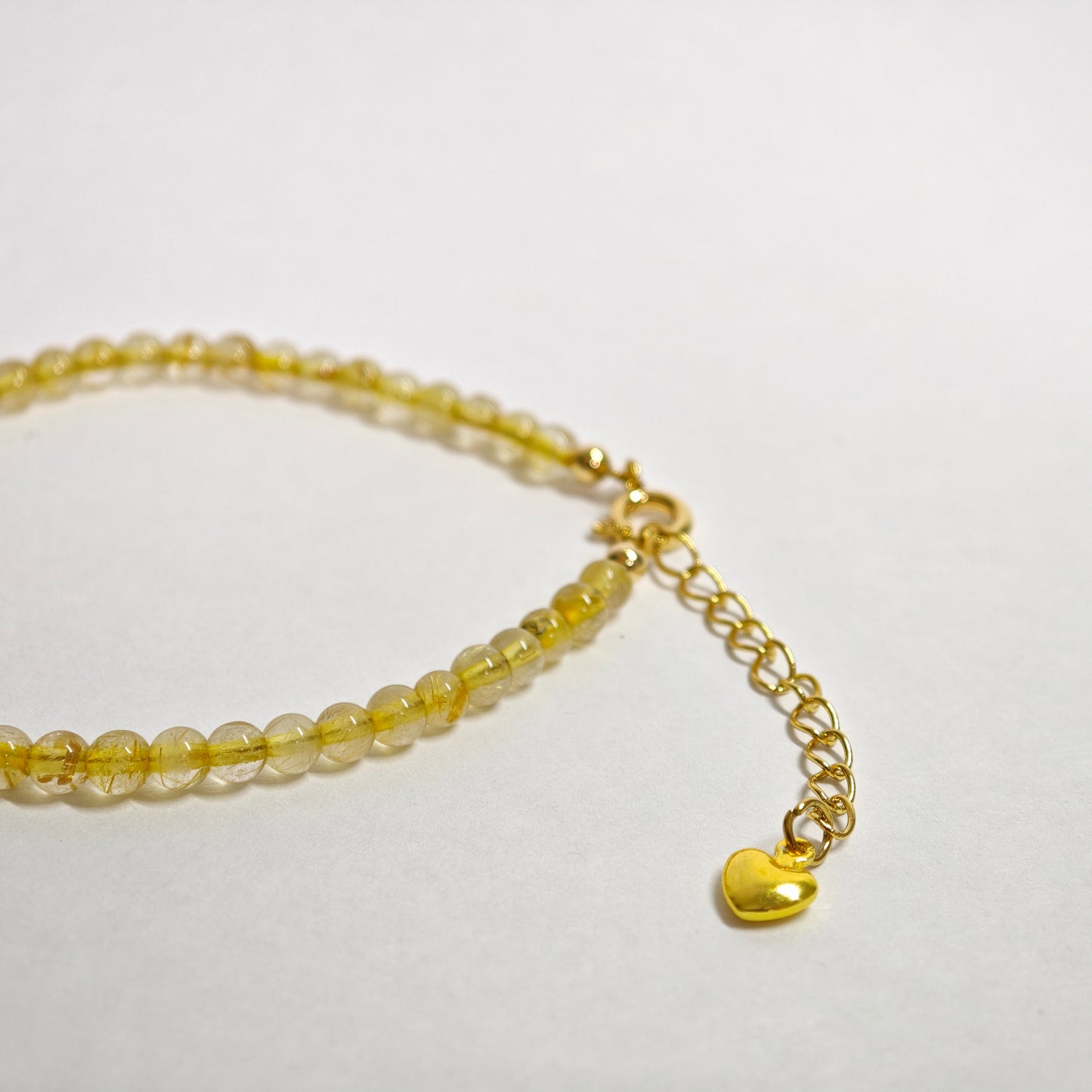 Goldenes Rutilquarz-Armband