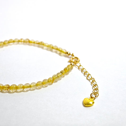 Goldenes Rutilquarz-Armband