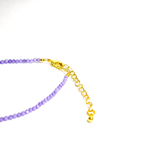 Dunkelviolettes Zirkonarmband