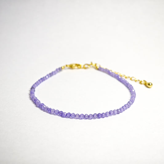 Dunkelviolettes Zirkonarmband