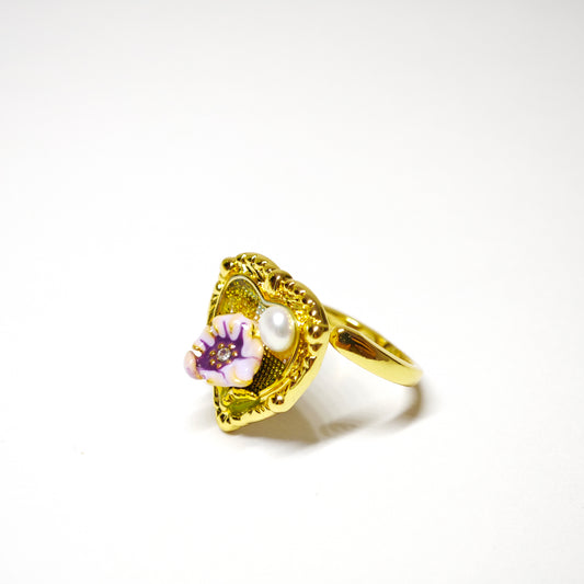 Goldherzblüte Ring