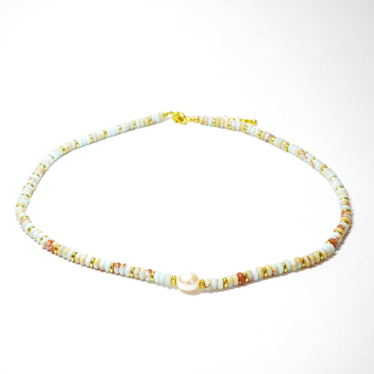 Shoushan-Steinkette mit Perle