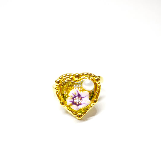 Goldherzblüte Ring
