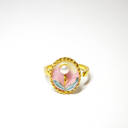 Perlumarmung Ring