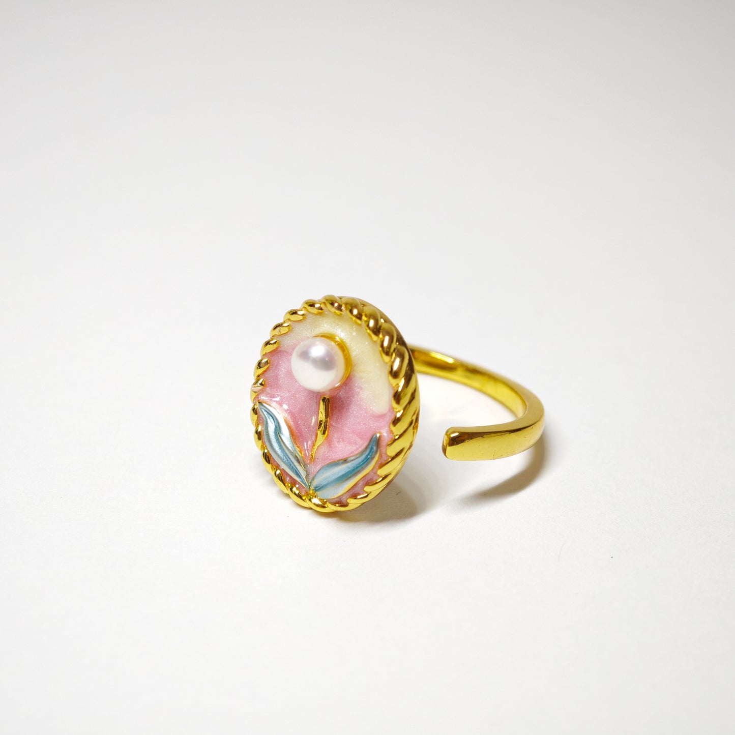 Perlumarmung Ring