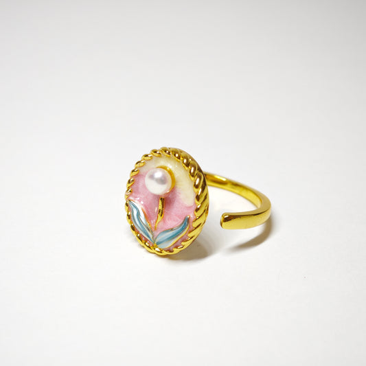 Perlumarmung Ring