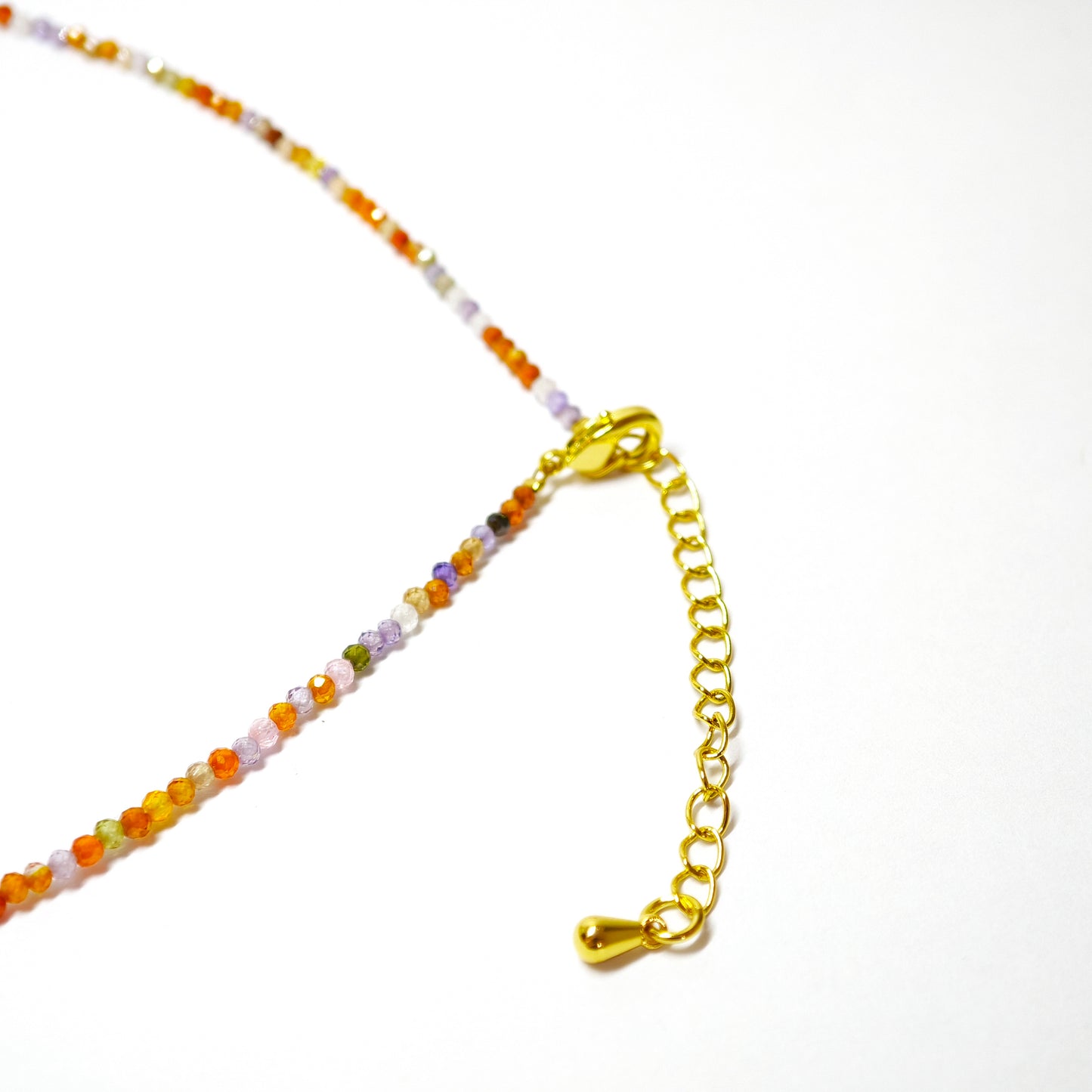 Collier en zircon coloré avec cœur
